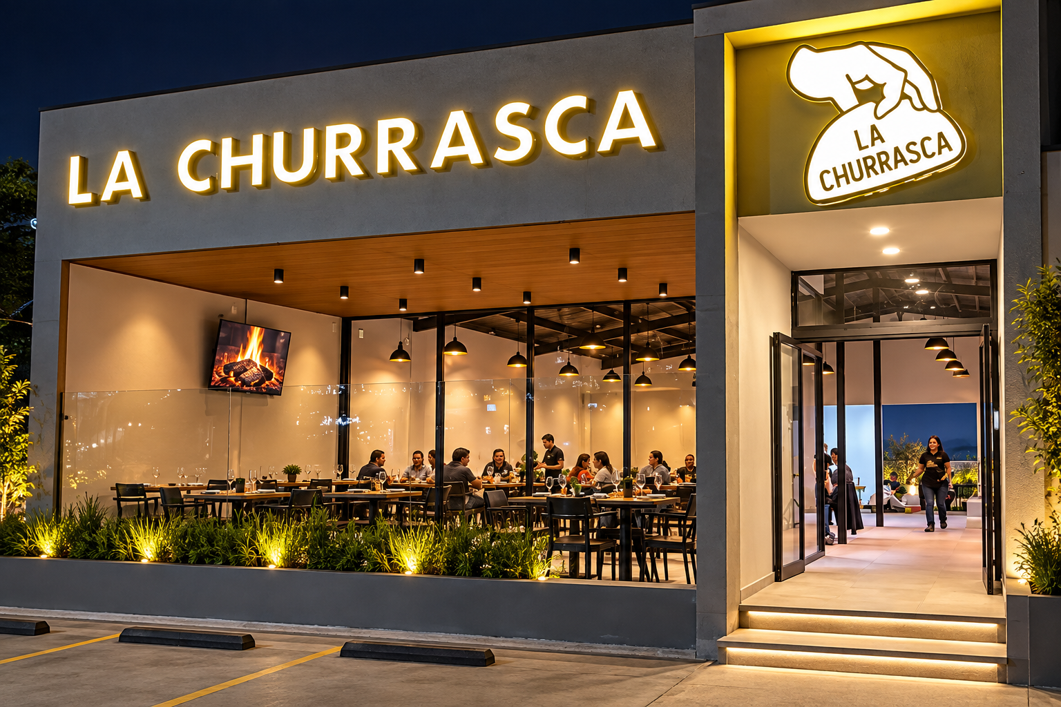 Exterior de La Churrasca Zona Plateada